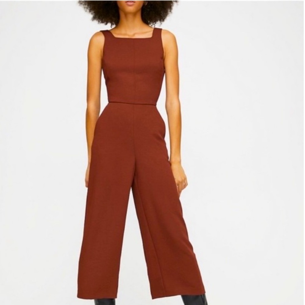 Aritzia Wilfred Ecoulement Open Back Jumpsuit